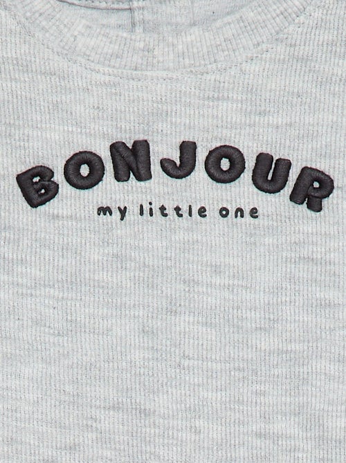 Pull léger en coton stretch avec imprimé - Kiabi