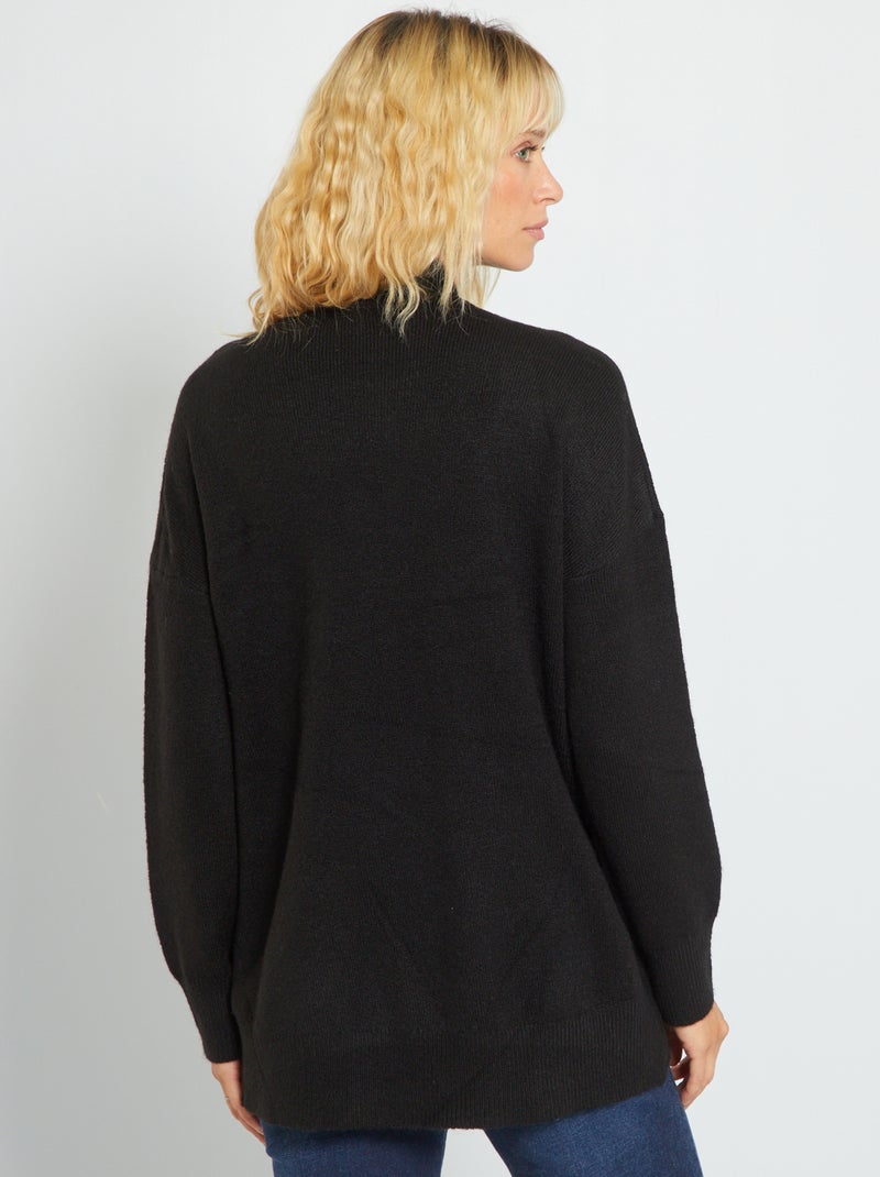 Pull Long Tunique Dream Look Noir - Taille XS, Matière Coton, Jamais Porté - Occasion Très Bon état