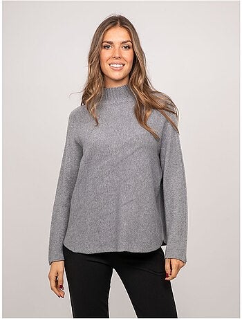 Pull maille col montant oversize kaleta
