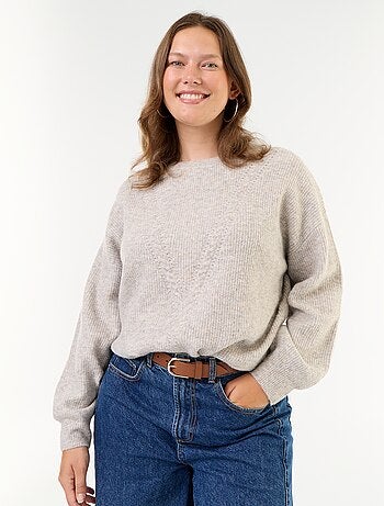 Pull maille torsadée