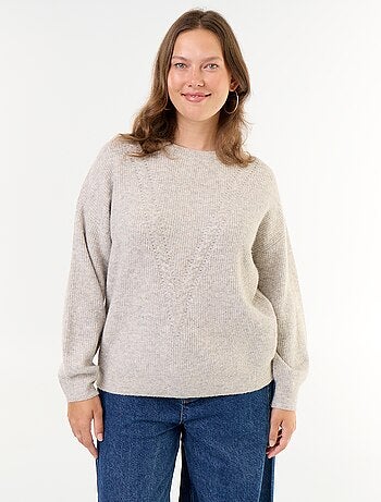 Pull maille torsadée