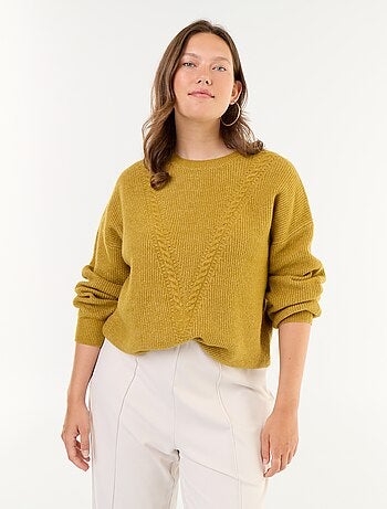 Pull maille torsadée