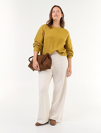 Pull maille torsadée