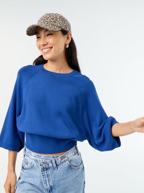 Pull manches courtes 3/4 - Kiabi Pull manches courtes 3/4 - Kiabi