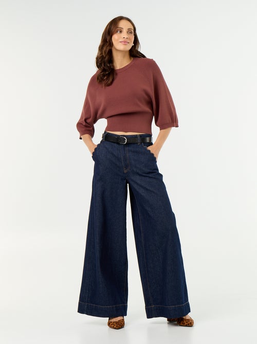 Pull manches courtes 3/4 - Kiabi Pull manches courtes 3/4 - Kiabi