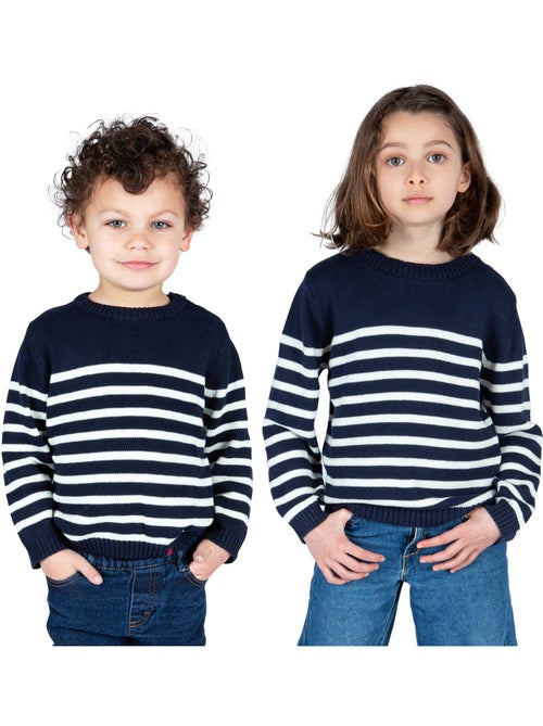 Pull marin enfant 'Breizh Océan', Pull en coton épais garçon ou fille - Kiabi Pull marin enfant 'Breizh Océan', Pull en coton épais garçon ou fille - Kiabi