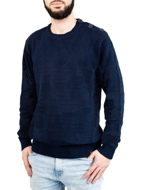 Pull marin homme rayé ou uni 'breizh océan', pull homme hiver - Kiabi