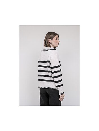 Pull marinière col polo kovane