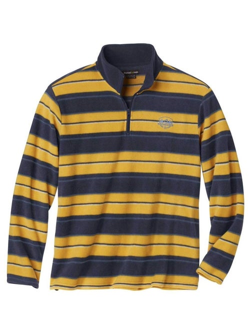 Pull Micropolaire Rayé Rocheuses - ATLAS FOR MEN - Kiabi Pull Micropolaire Rayé Rocheuses - ATLAS FOR MEN - Kiabi
