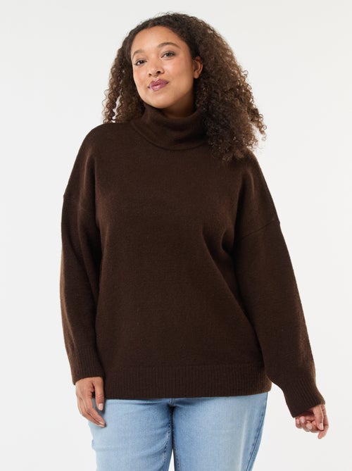 Pull montant avec fente bijou au dos - Kiabi