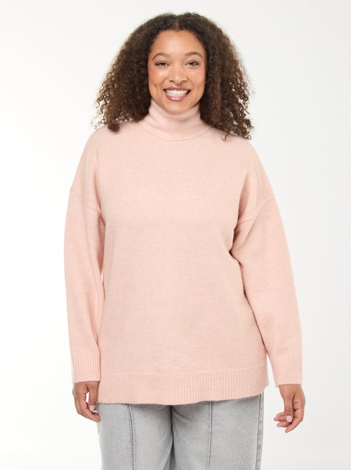 Pull montant avec fente bijou au dos - Kiabi