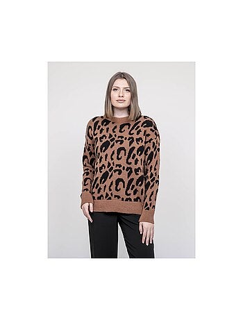 Pull motif léopard kostelia