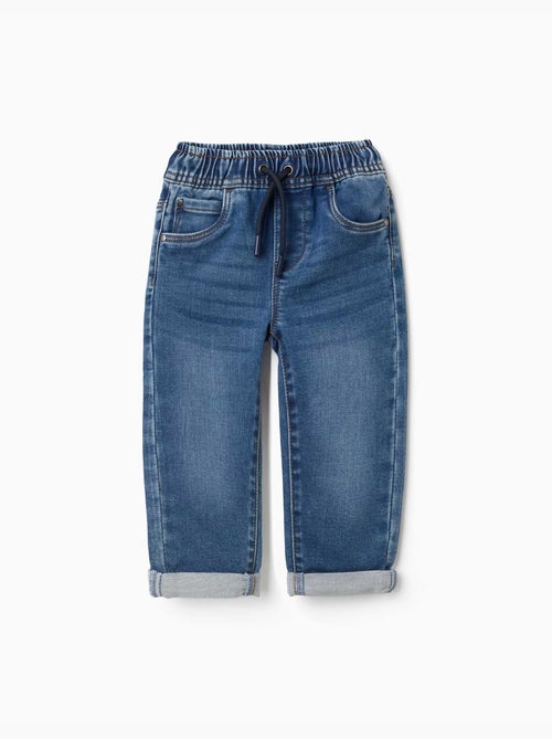 Pull-on jeans met trekkoord - Kiabi