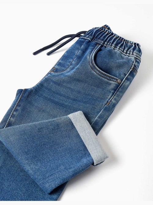 Pull-on jeans met trekkoord - Kiabi