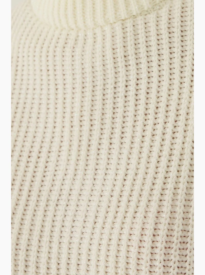 Pull oversize à col montant hiccup Blanc - Kiabi