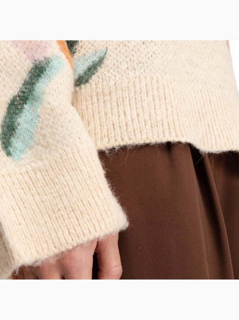 Pull oversize en maille femme femme mainau-w sand Beige - Kiabi