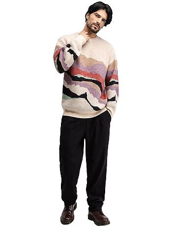 Pull oversize en maille homme homme burano transformation