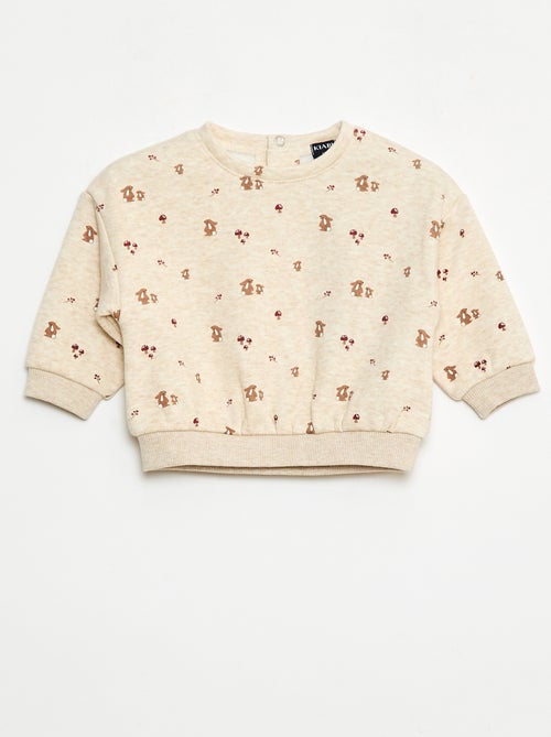 Pull polaire à motif - Kiabi
