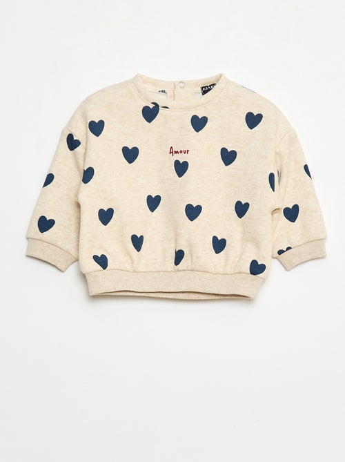 Pull polaire à motif - Kiabi