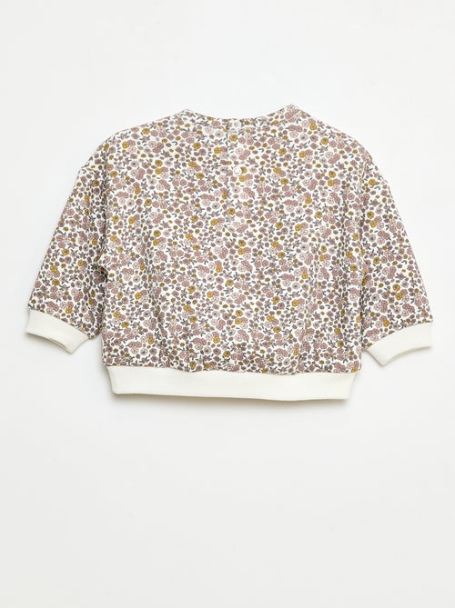 Pull polaire à motif - Kiabi