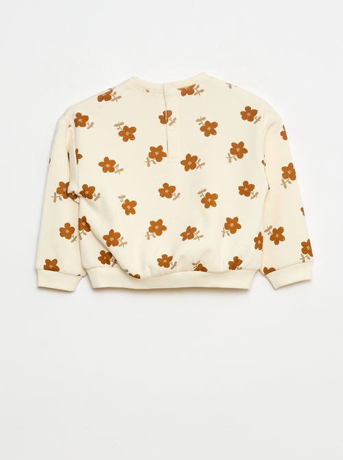 Pull polaire à motif - Kiabi