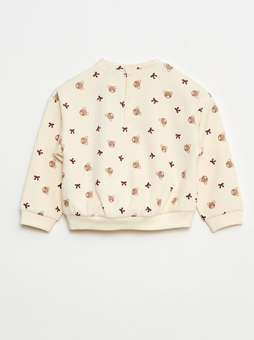 Pull polaire à motif - Kiabi