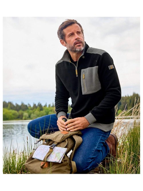 Pull Polaire Col Zipp?  - ATLAS FOR MEN - Kiabi
