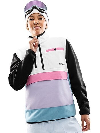 Pull polaire demi-zip femme femme vinicunca-w