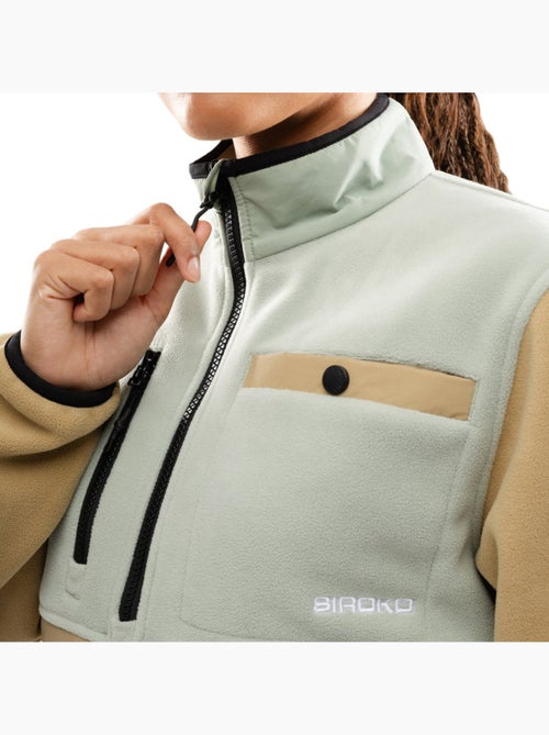 Pull polaire demi-zip femme femme vinicunca-w olive - Kiabi