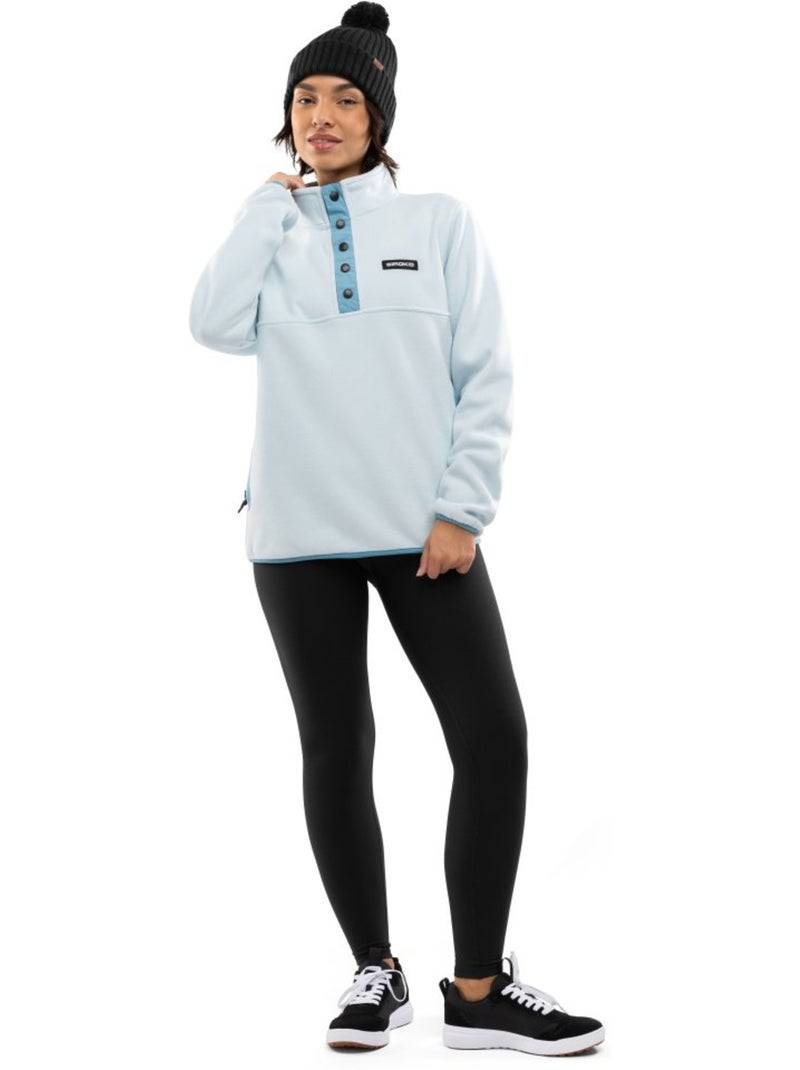 Pull polaire épais femme sports d'hiver femme nagano-w Bleu - Kiabi