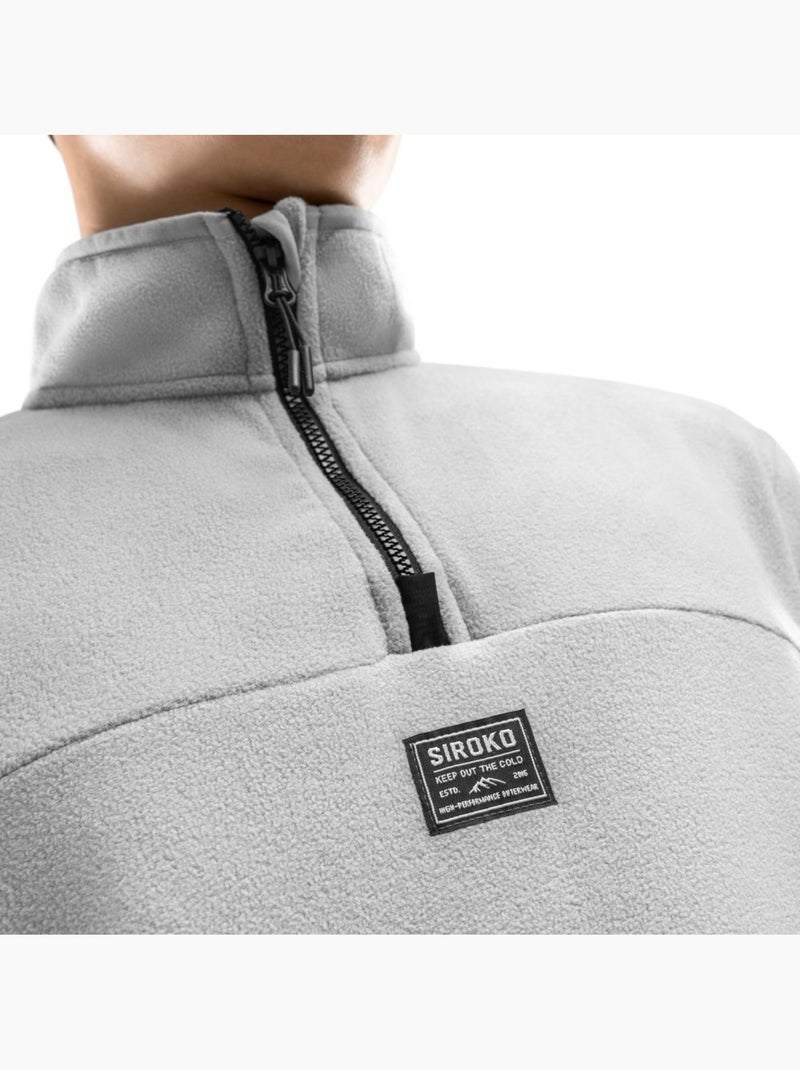Pull polaire fin homme sports d'hiver homme limestone Beige grès - Kiabi