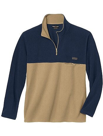 Pull Polaire Col Zippé - ATLAS FOR MEN