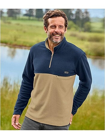 Pull Polaire Col Zippé - ATLAS FOR MEN