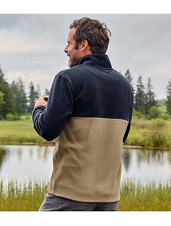 Pull Polaire Col Zippé - ATLAS FOR MEN