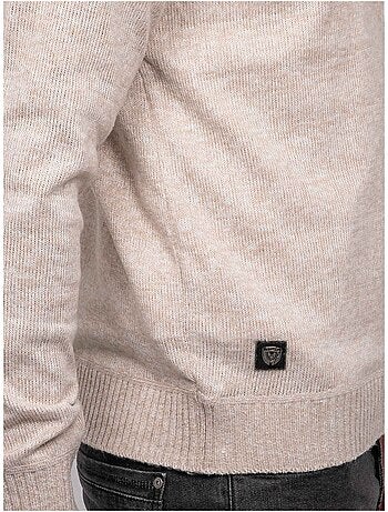Pull polo maille douce chinée lubacat