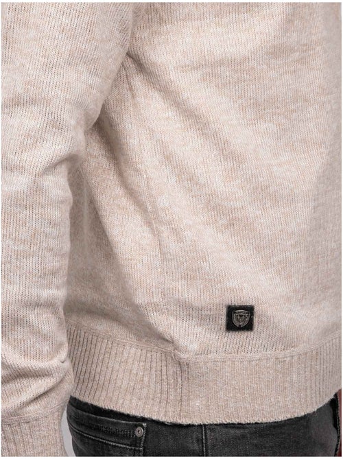 Pull polo maille douce chinée lubacat - Kiabi Pull polo maille douce chinée lubacat - Kiabi
