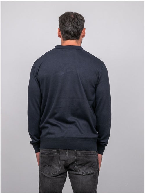 Pull polo manches longues col zippé linetox - Kiabi Pull polo manches longues col zippé linetox - Kiabi