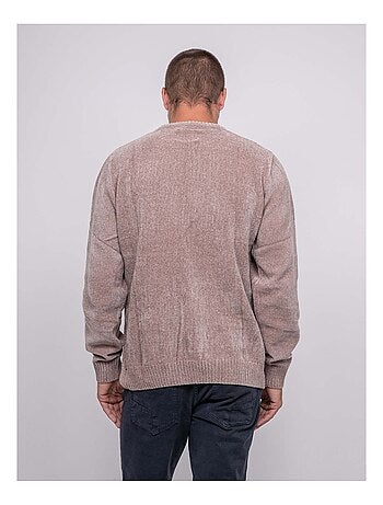 Pull ras de cou avec torsades liturin