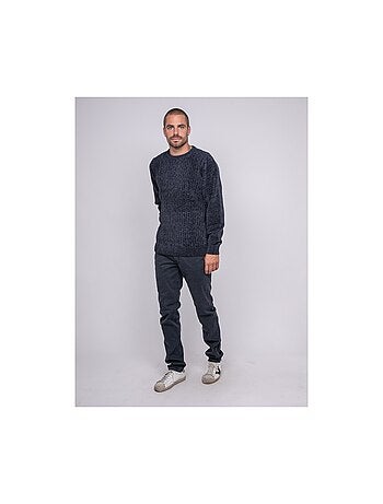 Pull ras de cou avec torsades liturin