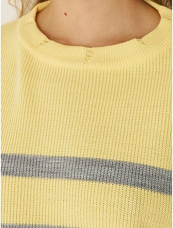 Pull ras du cou rayé hiccup