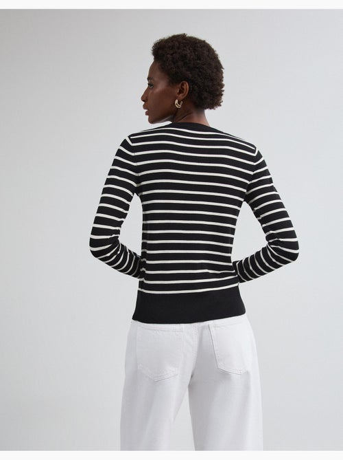 Pull rayé à manches longues, mo fashion - Kiabi Pull rayé à manches longues, mo fashion - Kiabi
