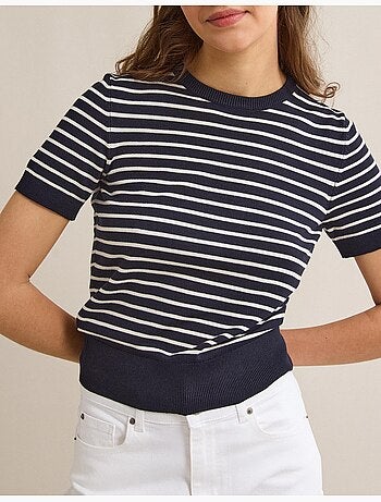 Pull rayé en tricot, MO Fashion