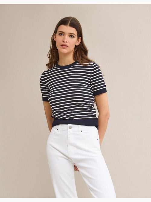 Pull rayé en tricot, MO Fashion - Kiabi Pull rayé en tricot, MO Fashion - Kiabi