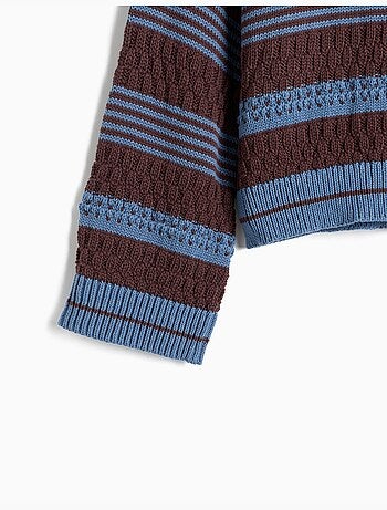 Pull rayé en tricot, mo fashion