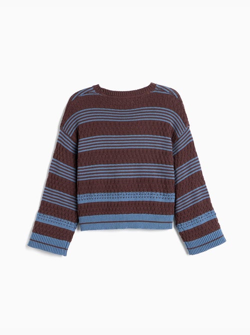 Pull rayé en tricot, mo fashion - Kiabi