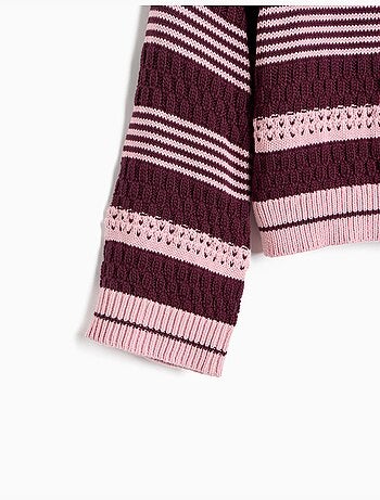 Pull rayé en tricot, mo fashion