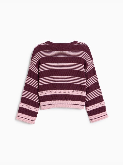 Pull rayé en tricot, mo fashion - Kiabi
