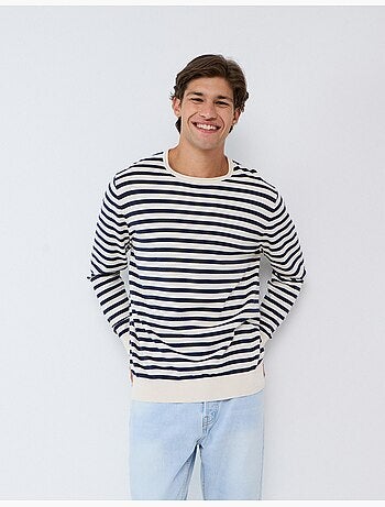Pull rayé, mo fashion