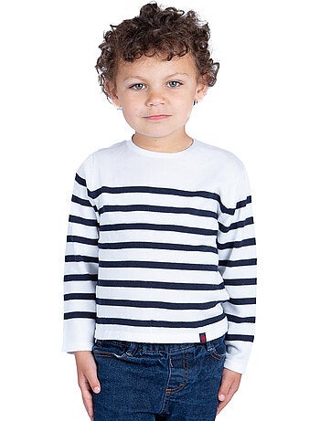 Pull rayé pour enfant 'Breizh Océan', Pull marin garçon ou fille