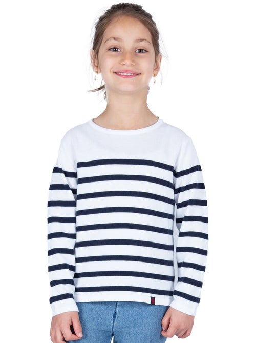 Pull rayé pour enfant 'Breizh Océan', Pull marin garçon ou fille - Kiabi Pull rayé pour enfant 'Breizh Océan', Pull marin garçon ou fille - Kiabi